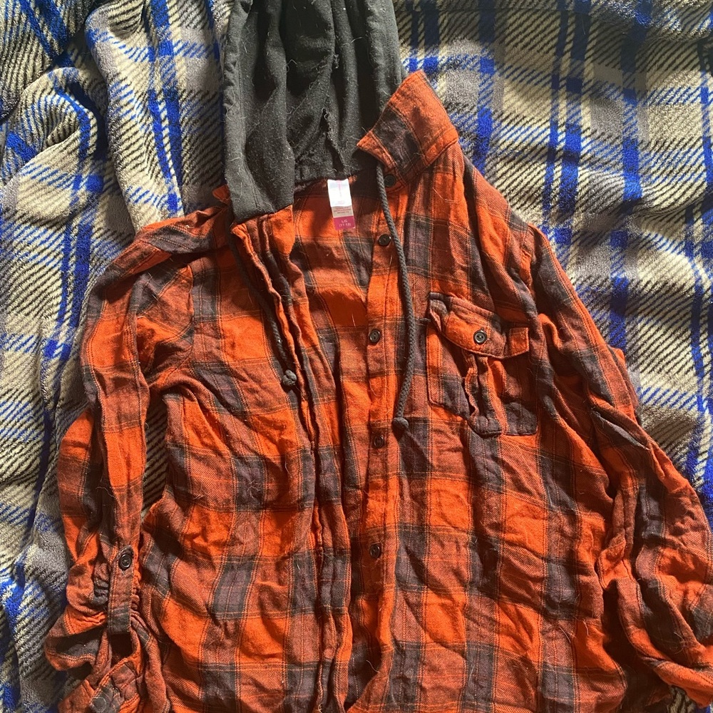 No Boundaries Button up hoodie